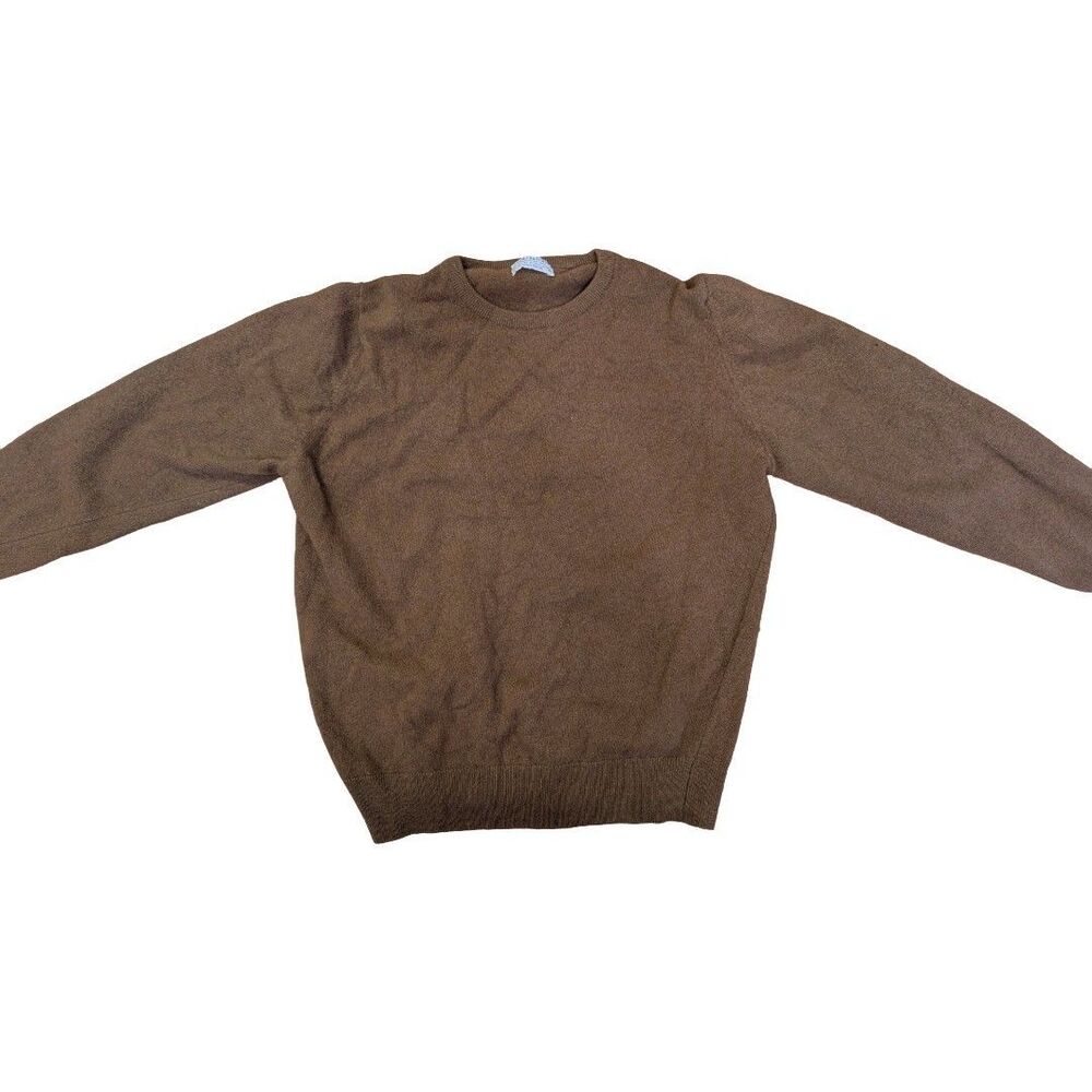 Vintage 1980s Brooks Brothers Men's M Brown 100% Cashmere Made in Scotland